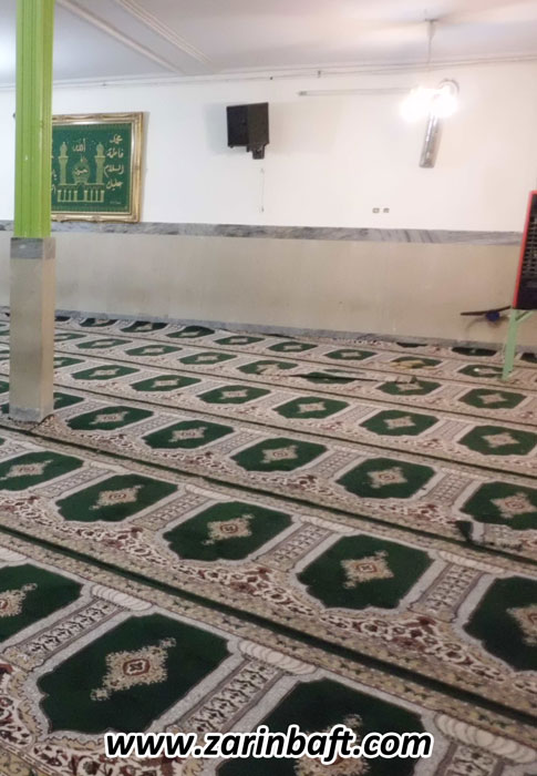سجاده فرش مسجد جامع روستای کاج همدان